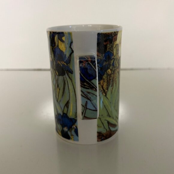 Van Gogh Irises Fine Bone China Mug Dunoon Made in England - Picture 3 of 5